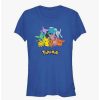 Tees * | Best Deal Pokemon Gotta Catch Eeveelutions Girls T-Shirt Royal