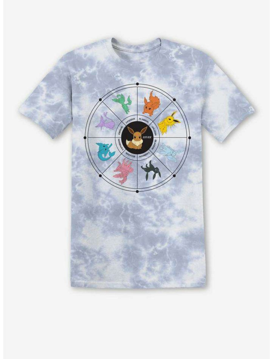 Tees * | Best Reviews Of Pokemon Eevee Celestial Wash Boyfriend Fit Girls T-Shirt Multi