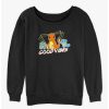 Girls * | Best Reviews Of Pokemon Good Vibes Starters Girls Slouchy Sweatshirt Black