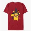 Guys * | New Pokemon Pikachu Witch Hat T-Shirt Cardinal