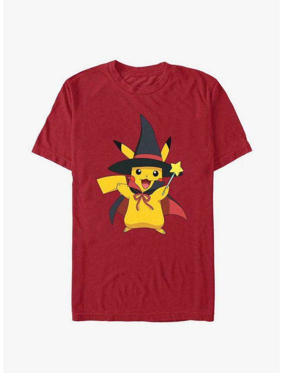 Guys * | New Pokemon Pikachu Witch Hat T-Shirt Cardinal