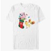 Guys * | Brand New Pokemon Jiggly Puff And Fennekin Gift Stocking T-Shirt White